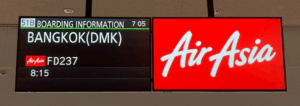 AirAsia電光掲示板